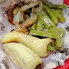 Roasted peppers, grilled onions, and tender nopal cactus slices at Tijuanazo Hipodromo.
